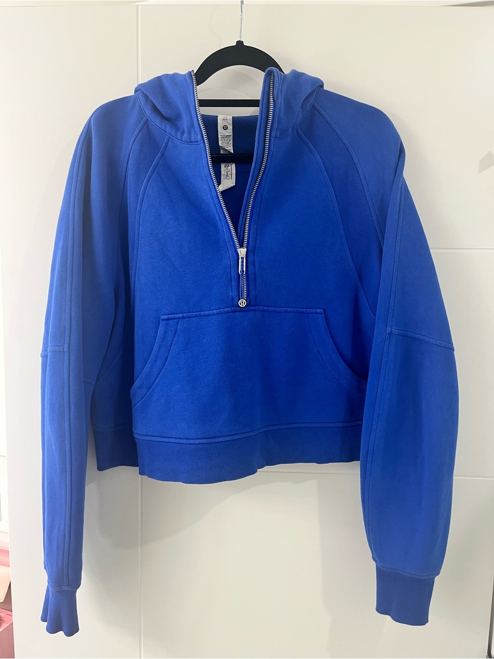 lululemon athletica Cropped Half-Zip Hoodie Blue